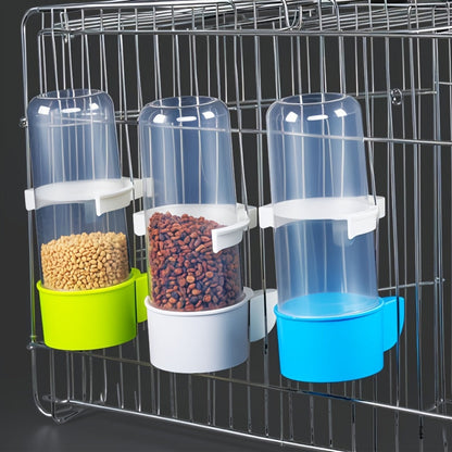 Automatic Bird Water Dispenser & Feeder Transparent PP Durable Bottle for Parrots Finches Cockatiels Budgies – No Battery Gravity-Fed Cage Waterer 2/4pcs