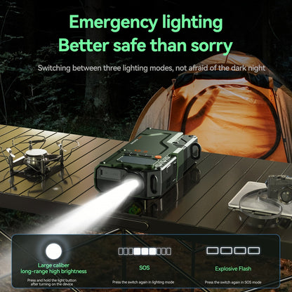Démarreur portable 6000 A/9000 A avec compresseur d'air 150 PSI – Boîtier de démarrage 7-en-1 avec gonfleur de pneus numérique et batterie externe pour moteurs à essence (10 L) et diesel (9,0 L), démarreur de voiture avec ports USB