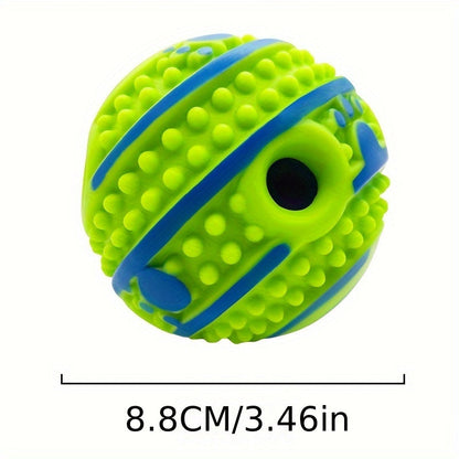Balle interactive d'entraînement intellectuel pour chien avec voix - Puzzle pour animaux pour stimulation mentale, jouet intelligent à distribution lente pour chiens de petite, moyenne et grande taille, balle d'enrichissement anti-ennui