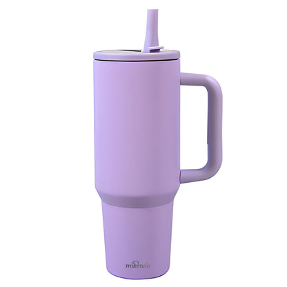 Gobelet isotherme en acier inoxydable avec couvercle et paille pliable, tasse de voyage à double paroi sous vide, garde au chaud 12 h et au froid 24 h, 6 couleurs pour la maison, le bureau, la voiture et les voyages – Cadeau d'anniversaire ou de Noël