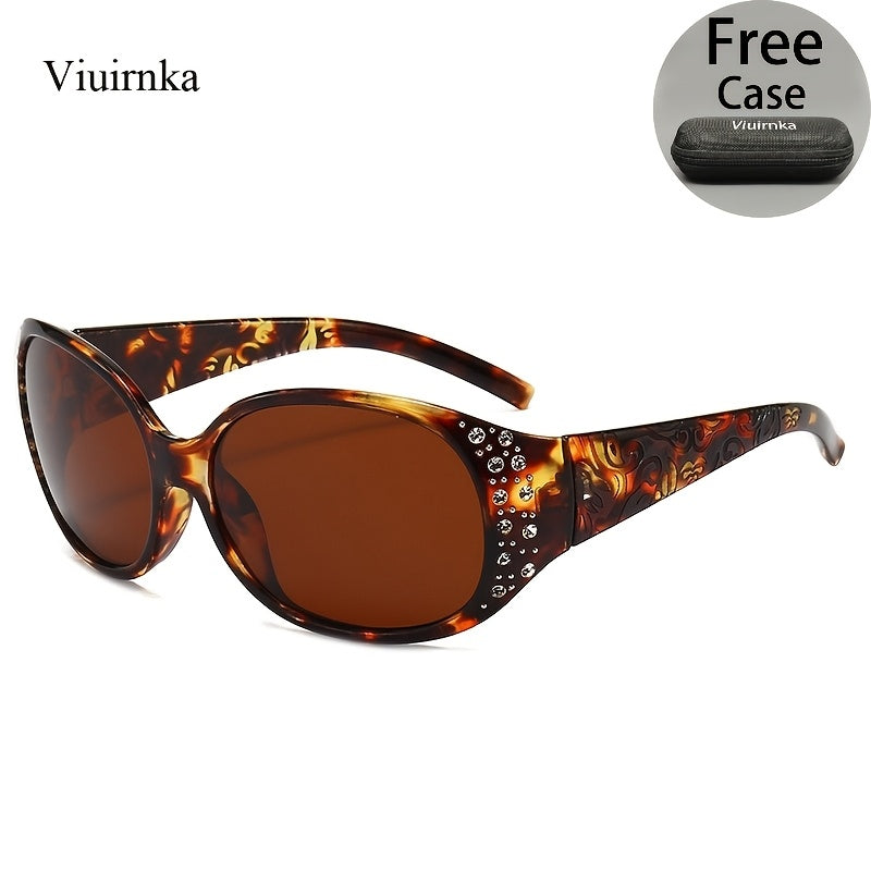 Rhinestone Cat Eye Sunglasses for Women – Floral Embellished UV Protection Shades, Lightweight Frames for Beach, Driving, Outdoor, Street Style & Vacation, Trendy Fashion Eyewear Gift