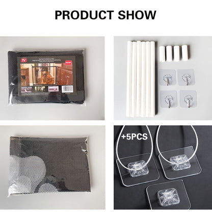 Barrière de sécurité pliable et portable pour animaux – Filet d'isolation en maille pliable pour portes intérieures, escaliers et pièces, disponible en petites et grandes tailles
