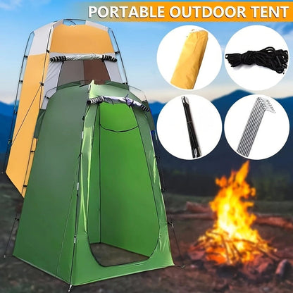 Tente de douche de camping escamotable portable – Cabine d'intimité, vestiaire léger et imperméable, tente de toilette extérieure pour le camping, la randonnée, la plage et le sac à dos, abri d'intimité à installation rapide