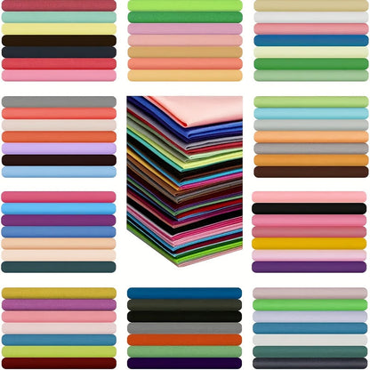 70 pièces de tissu pour patchwork prédécoupées 25x25 cm - Lot de tissus à motifs floraux, saisonniers et multicolores, mélange de coton doux et lavable pour courtepointes, loisirs créatifs, couture, décorations de fêtes et projets DIY