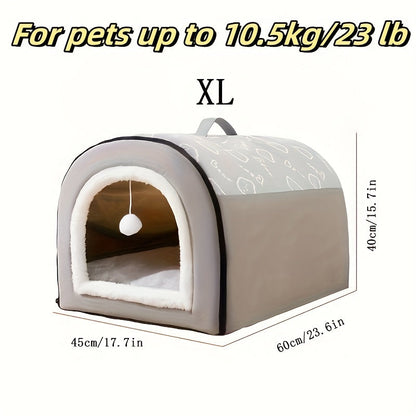 Panier pour chien lavable avec housse amovible et fond antidérapant – Soutien en mousse orthopédique, lit douillet toutes saisons pour chiens de petite, moyenne et grande taille jusqu'à 45 kg, motif cartoon, lavable en machine