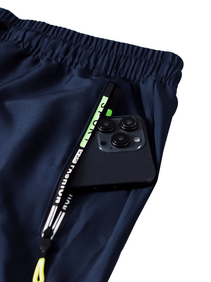 Pantalon cargo multipoches pour femme – Détails zippés vert néon, taille à cordon de serrage, pantalon outdoor pleine longueur pour le voyage, 4 coloris, tailles XS à XXL, streetwear décontracté printemps-automne