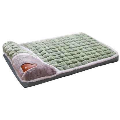 Lit pour chien et chat épais - Canapé pour animaux lavable et déhoussable, tapis de couchage pour chiens et chats, très grande taille disponible, fond antidérapant, tapis en peluche douillet pour animaux d'intérieur