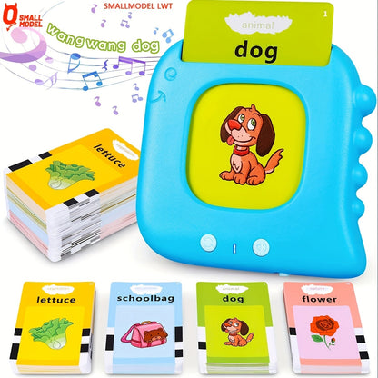 Cartes flash parlantes pour enfants d'âge préscolaire de 3 à 6 ans – Appareil d'apprentissage des langues de 224 à 510 mots, jouet éducatif sensoriel d'orthophonie pour autisme, garçons et filles, bleu, vert, rose