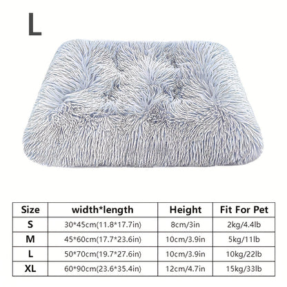 Très grand lit pour chien et tapis pour chat – Coussin pour animal de compagnie en fibre de polyester épais et chaud avec housse amovible et lavable, mobilier confortable et apaisant pour toutes les races de chiens et chats, couchage durable