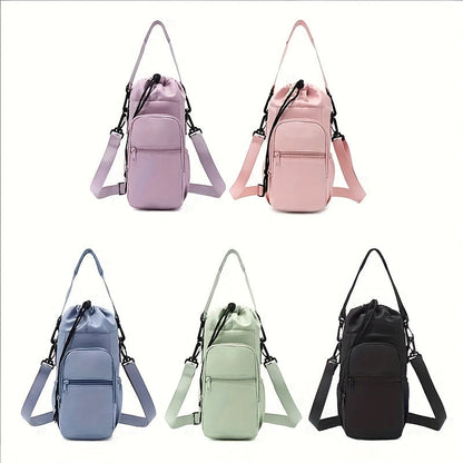 Sac à bandoulière croisé – Sac de jour monobretelle, sacoche pour téléphone légère et multifonction avec sangle réglable, tissu résistant, pour sports en plein air, randonnée, voyage, fitness, usage quotidien – Hommes et femmes