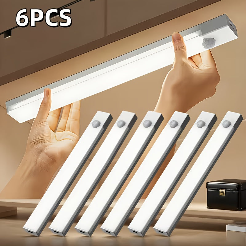 Éclairage de placard LED à détecteur de mouvement, intensité variable, rechargeable par USB-C – Température de couleur réglable (blanc et chaud), 3 modes, fixation magnétique pour cuisine, placard, chambre, escalier et bureau, 10/20/30 cm