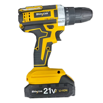 Ensemble de perceuse sans fil 21V, 18 à 148 pièces | Perceuse-visseuse électrique rechargeable avec 2 batteries, embouts de vissage, outils à main et boîte à outils – Kit complet de réparation domestique pour bricolage, cadeau pour homme