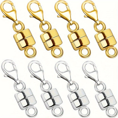 Fermoirs et attaches magnétiques pour colliers avec mousqueton – Convertisseurs de fermoirs de bijoux à connexion facile pour bracelets, colliers et chaînes, fermoirs de bijoux adaptés aux personnes souffrant d'arthrite