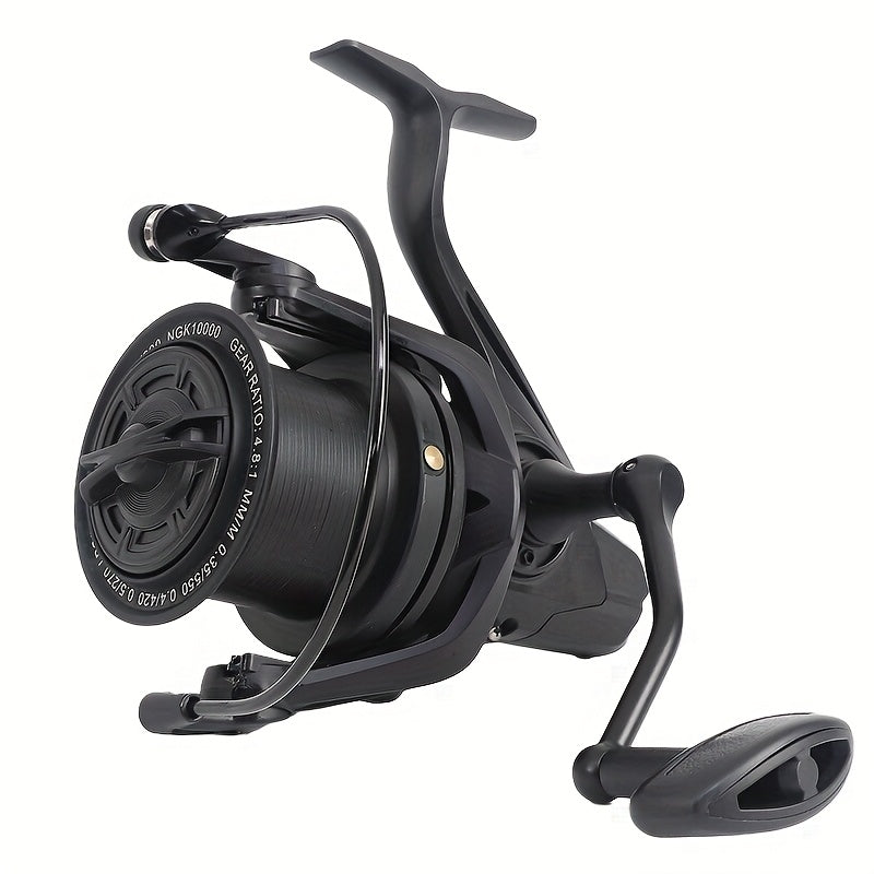 Moulinet spinning robuste pour eau salée 8000 10000 14000, moulinet de pêche en haute mer, corps en métal, grande capacité de ligne, ambidextre, pour gros poissons, pêche en surfcasting