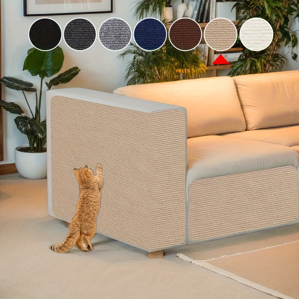 Protecteur de meubles autocollant anti-griffes pour chat – Ruban adhésif amovible pour tapis, canapé et mur, solution durable en tissu anti-griffes pour chats d'intérieur, 40 x 100 cm, 5 couleurs