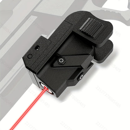 Viseur laser point rouge rechargeable par USB, montage sur rail Picatinny avec mode stroboscopique, compact et léger, classe IIIa 5mW pour pistolets, fusils et armes de poing, dérive et élévation réglables, portée de jour de 30 à 90 mètres