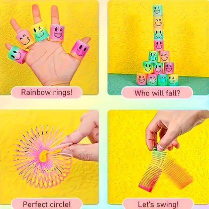 32 Pcs Mini Magic Spring Coil Toys Bulk Set for Kids Party Favors Goodie Bag Stuffers Classroom Rewards Prize Box Birthday Easter Halloween Christmas Carnival Giveaways Random Colors