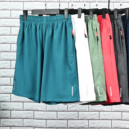 Shorts de sport à séchage rapide pour homme avec poches – Short de gym léger à cordon de serrage pour la course, l'entraînement et le quotidien, 7 couleurs, tailles S-XXL, coupe confort gaufrée