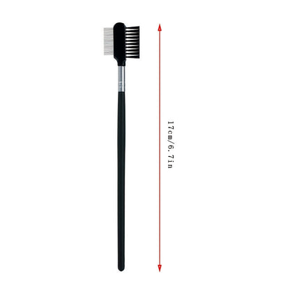 Pet Eye Tear Stain Remover Comb - Double-Sided Eye Grooming Brush for Removing Crust Mucus and Tear Stains, Eye Care Tool for Small Cats and Dogs, Pet Grooming Accessories, Black