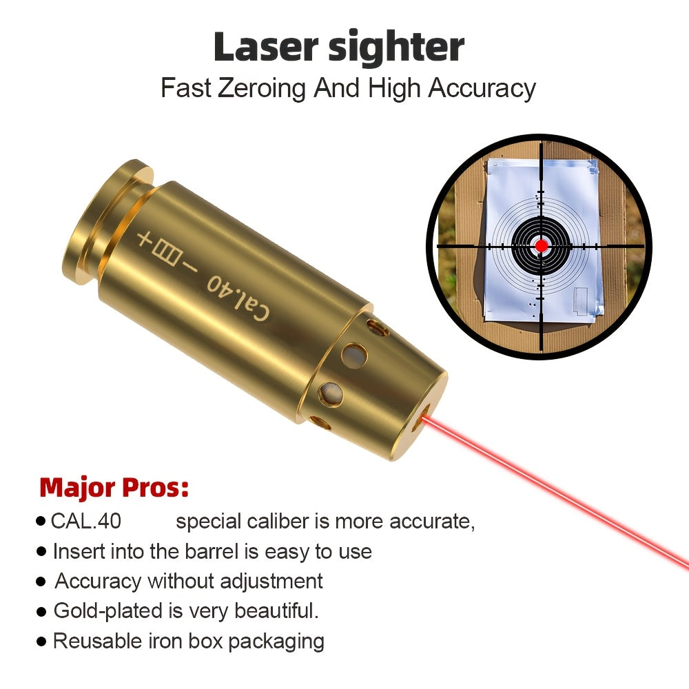 Kit de réglage laser multi-calibres pour 9mm, 45ACP, 223REM, 308WIN, 380ACP, 38SPL, 12GA – Appareil de réglage laser rouge haute précision pour fusils et pistolets, installation facile, inclut 2 jeux de piles