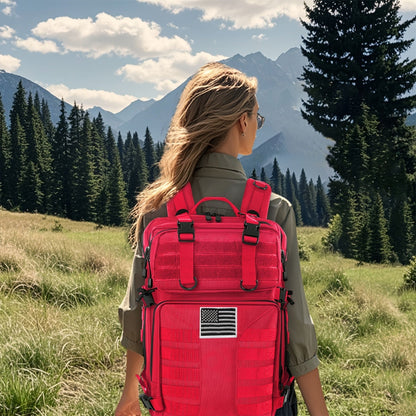 Sac à dos tactique unisexe haute capacité 50L – Sac militaire MOLLE pour le camping, la pêche, la chasse, la randonnée et les voyages – 13 options de couleurs incluant des variantes avec sac à main et sac de rangement
