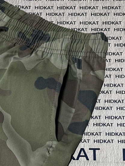 Pantalon cargo camouflage pour femme – Pantalon long décontracté pour la randonnée et le plein air, léger et respirant, multipoches, taille élastique, XS-XXL, camouflage