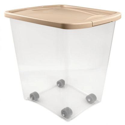 Large Pet Food Storage Container 50 lb - Airtight Fresh-Tite Seal, FDA-Approved Food-Safe Plastic, Keeps Dog & Cat Food Fresh, Pest & Moisture Proof Dry Food Dispenser Bin