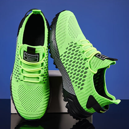 Chaussures de course pour hommes, baskets légères et respirantes - Chaussures de sport, marche, tennis, fitness et décontractées pour hommes, confortables et tendance, multicolores
