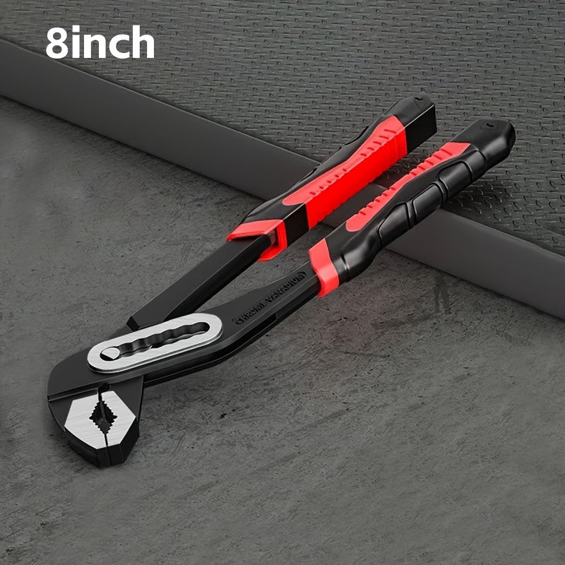 Pince multiprise réglable haute résistance 8", 10", 12", grande ouverture, réglage rapide pour plomberie, salle de bain, construction et entretien automobile