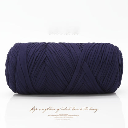Fil de coton pour t-shirt 400 g (2 x 200 g) mélange de coton épais en 49 couleurs – Fil épais et doux pour paniers au crochet, sacs, tapis, projets de macramé et tricot – Fil de loisirs créatifs idéal pour les débutants