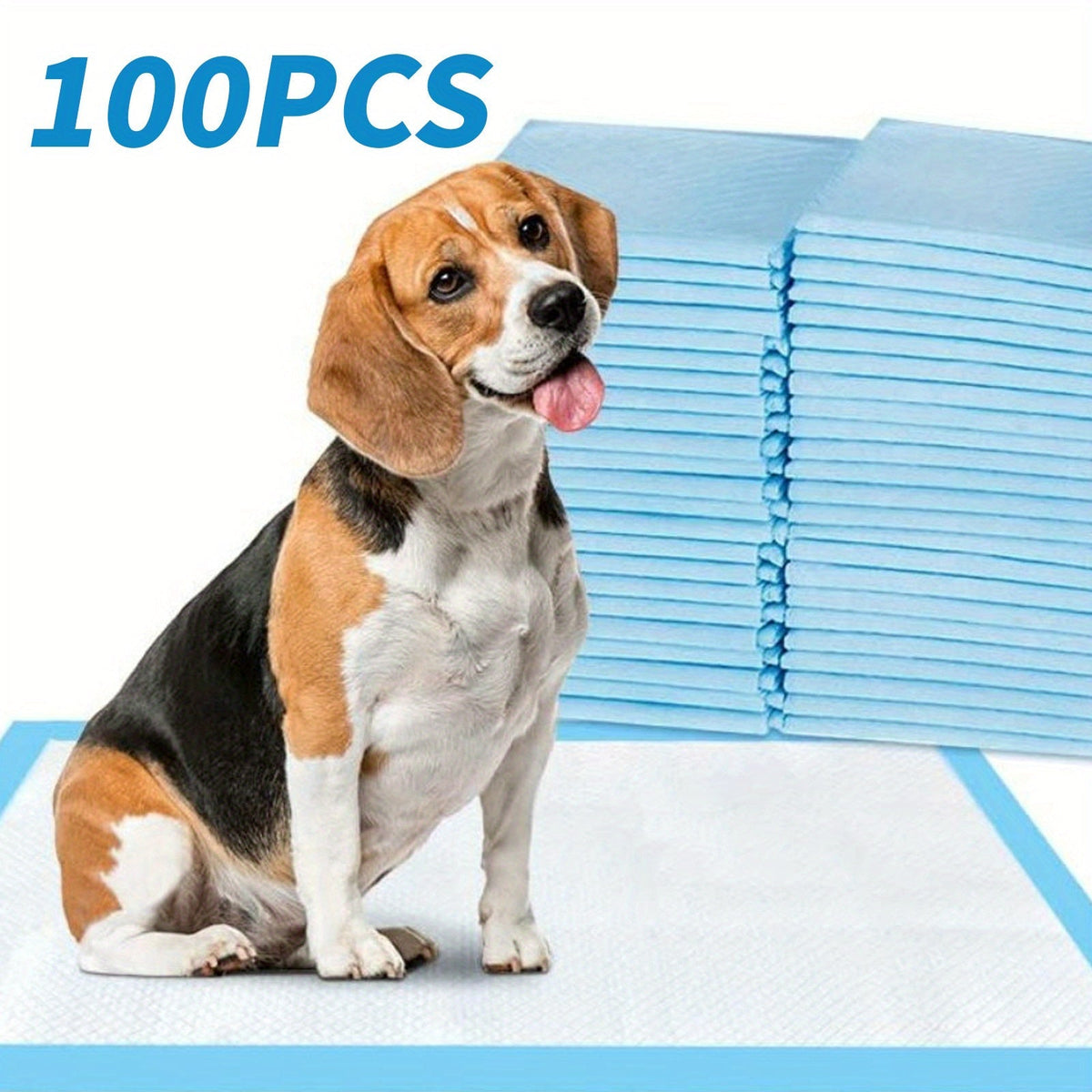 Alèses super absorbantes pour chiens, lot de 80 ou 100, élargies et épaissies - Protections d'apprentissage anti-fuites et anti-odeurs, 71 x 86 cm pour chiens de taille moyenne et grande, indispensables à la maison, en camping et en voyage