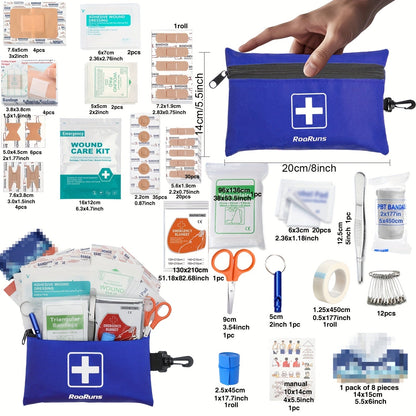 Tactical IFAK First Aid Kit with Tourniquet, Scissors & Whistle – Portable Trauma Bag for Hiking, Camping, Hunting, Car & Outdoor Emergencies, Multiple Sizes & Colors Available