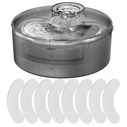 Fontaine à eau automatique pour chien, distributeur d'eau pour animaux de compagnie grande capacité de 4,9 litres avec protection anti-éclaboussures, kit de nettoyage et USB basse tension pour chiens, chats et foyers multi-animaux