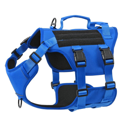 Harnais pour chien anti-traction anti-évasion – Gilet complet rembourré et doux pour animal de compagnie avec poignée de levage, bandes réfléchissantes et attache de laisse, réglable pour la marche, la randonnée et le dressage des grands chiens