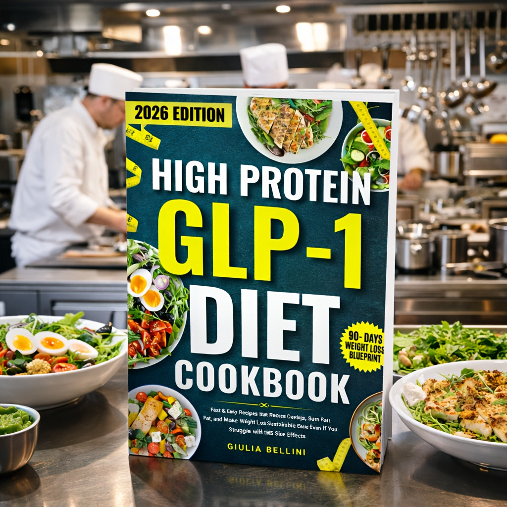 Livre de recettes riche en protéines pour régime GLP-1 – Recettes rapides et faciles pour réduire les fringales, brûler les graisses et rendre la perte de poids durable | Guide de plan de repas adapté à l'Ozempic et au Wegovy