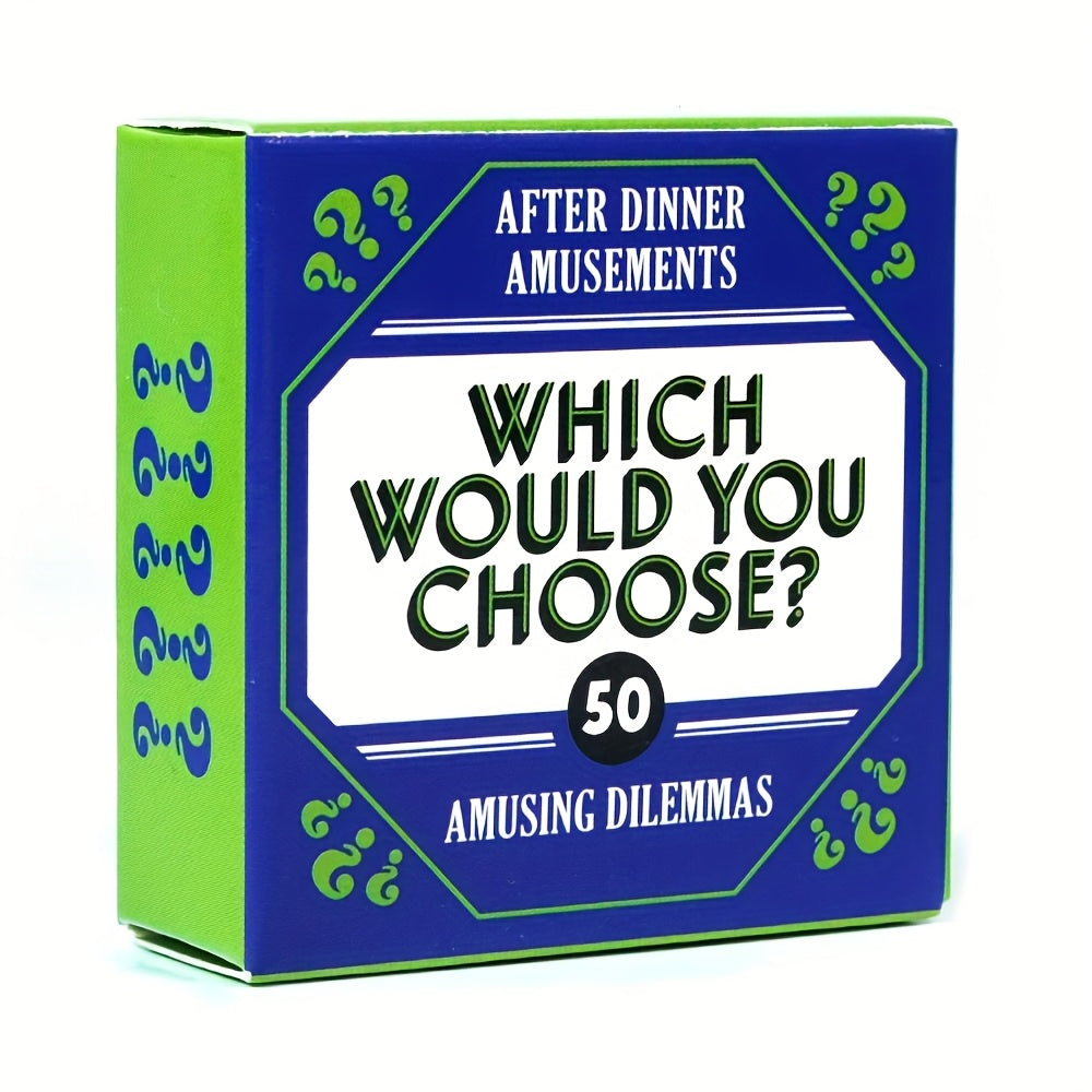 After Dinner Amusements : À quel point me connaissez-vous ? Jeu de cartes de conversation avec 50 questions pour la famille et les amis, jeu de poche pour les soirées, le camping et les cadeaux de fêtes.