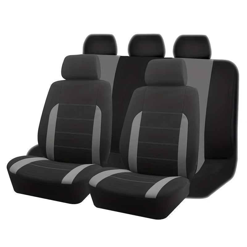 Housses de siège auto, ensemble complet, taille universelle pour 5 places – Tissu respirant et résistant à l'usure avec rembourrage en mousse pour SUV, berline, monospace et camion – Toutes saisons, 10 options de couleur – Velora
