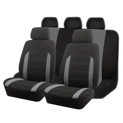 Housses de siège auto, ensemble complet, taille universelle pour 5 places – Tissu respirant et résistant à l'usure avec rembourrage en mousse pour SUV, berline, monospace et camion – Toutes saisons, 10 options de couleur – Velora