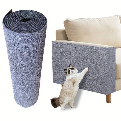 Self-Adhesive Cat Scratching Mat for Walls & Furniture – Scratch-Resistant Felt & Polyester Cat Climbing Pad, Furniture Protector, Interactive Indoor Cat Scratcher for Home Decor