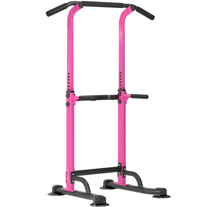 Station de musculation avec barre de traction, 10 hauteurs réglables, capacité de 150 kg, entraînement complet du corps pour salle de sport à domicile – Rose Noir Rouge Jaune Bleu Orange Vert