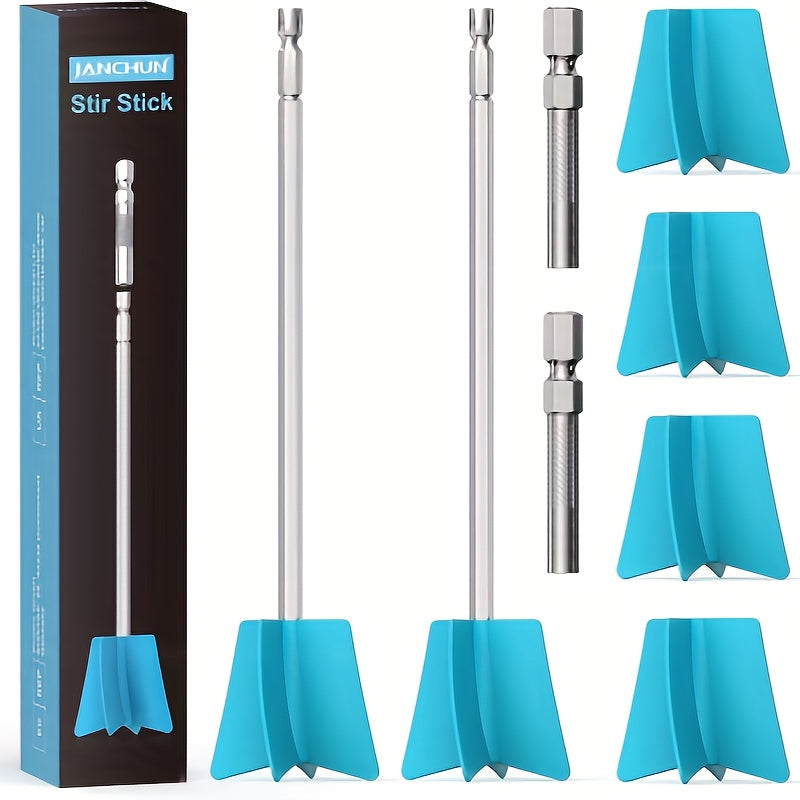 Mélangeurs à résine 6 pièces, embouts mélangeurs réutilisables pour perceuse, tailles multiples, fournitures de bricolage pour moulage en résine