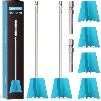 Mélangeurs à résine 6 pièces, embouts mélangeurs réutilisables pour perceuse, tailles multiples, fournitures de bricolage pour moulage en résine