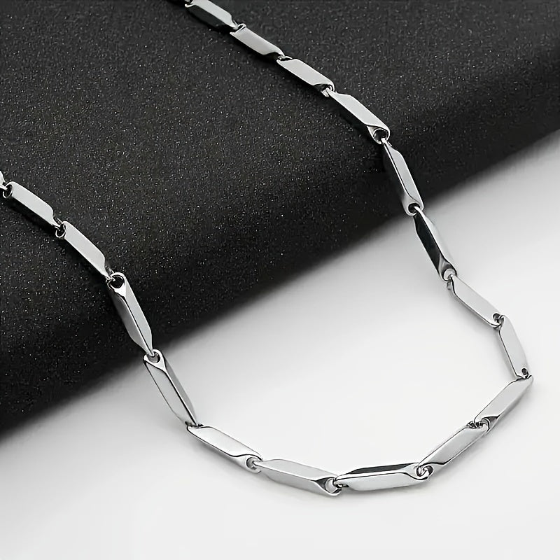 Ensemble de 8 colliers en acier inoxydable pour homme – Chaîne cubaine et chaîne torsadée style hip-hop, chaînes tendance et durables pour homme, cadeau idéal pour petit ami, fils, fête des pères et anniversaire