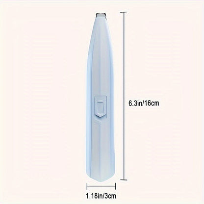 Cordless Mini Dog Paw Trimmer & Pet Grooming Clippers – Low Noise Electric Hair Clipper for Cats & Small Dogs, Precision Trimming for Face, Paw Pads, Eyes, Ears & Hips (Battery Not Included)