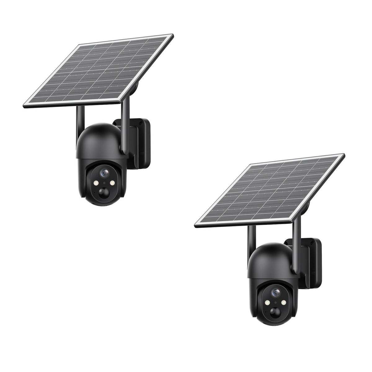 Caméra de surveillance solaire 4G LTE sans fil pour extérieur – Aucune connexion WiFi requise, vision nocturne 4K, vue en direct à 360°, audio bidirectionnel, caméra de chasse étanche pour la surveillance des fermes, ranchs et de la faune