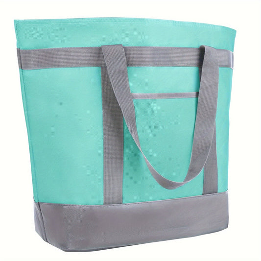 Sac fourre-tout isotherme réutilisable pour courses, très grand format (XXL), 39 L – Sac isotherme pour livraison de repas, Doordash, Grubhub, courses, voyages, plage et pique-nique, tissu Oxford, 5 couleurs