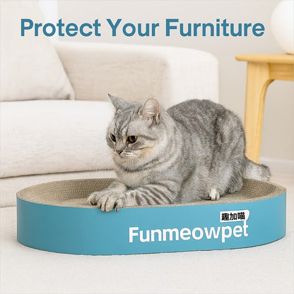 Extra Large Elevated Cat Scratching Bowl - Thickened Wear-Resistant No-Shed Scratch Proof Sisal Cat Scratcher Pad, Perfect Indoor Cat Gift