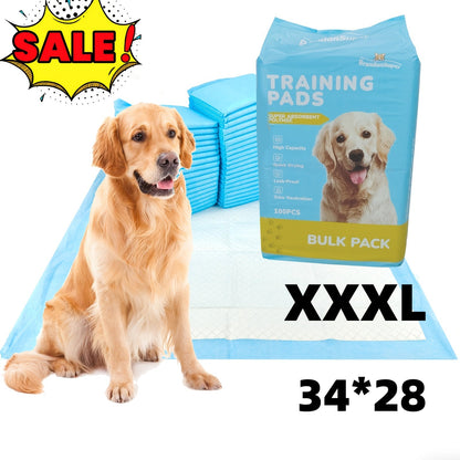 Alèses super absorbantes pour chiens à 8 couches, paquet de 100 – Tapis de dressage anti-fuites, contrôle des odeurs, résistants aux déchirures, tailles 60x60 cm et 86x71 cm pour chiens, chats et chiots