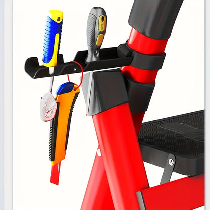 Escabeau pliant robuste, capacité 225 kg - Échelle portable antidérapante à 2/3/4/5 marches, plastique léger et durable, marchepied pliable pour la maison, la cuisine, le bureau et usage industriel
