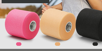 Bande de mousse protectrice (sous-bandage) OK TAPE pour le sport, 4 rouleaux - Protection pour chevilles, poignets, mains et genoux, 7 cm x 27,5 m par rouleau